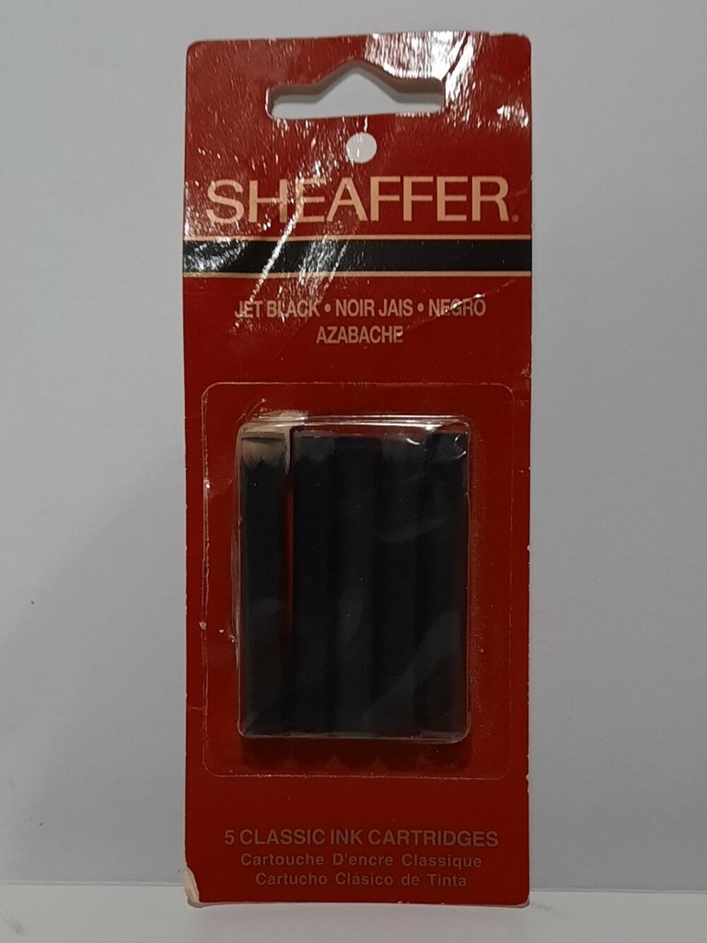 Vintage Sheaffer Jet Black Classic Fountain Pen Ink Cartridges 5 Pack 96330